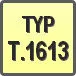 Piktogram - Typ: T.1613